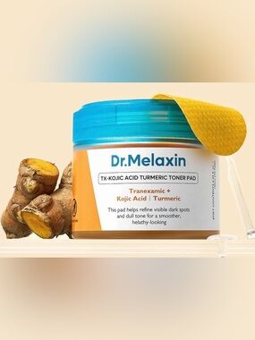 DR. Melaxin TX-Kojic Acid Turmeric Toner Pads. 70 Pads NIB